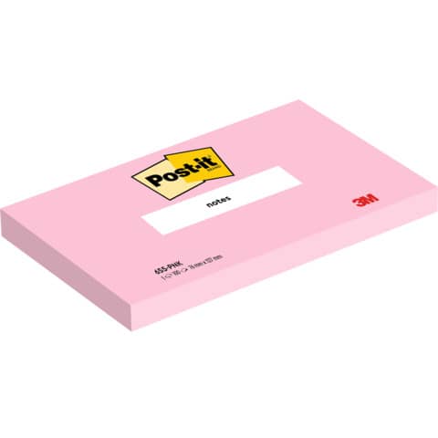 Foglietti Post-it® rosa 100 fogli/blocchetto conf. 6 pz 76x127 mm 655-PNK